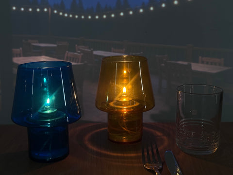 Carnival, From £3.69 per lamp – Vibrant Coloured Candle Lamps for Restaurants & Hospitality